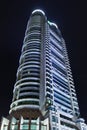 Skyscraper at Lujiazui area at night, Shanghai, China Royalty Free Stock Photo